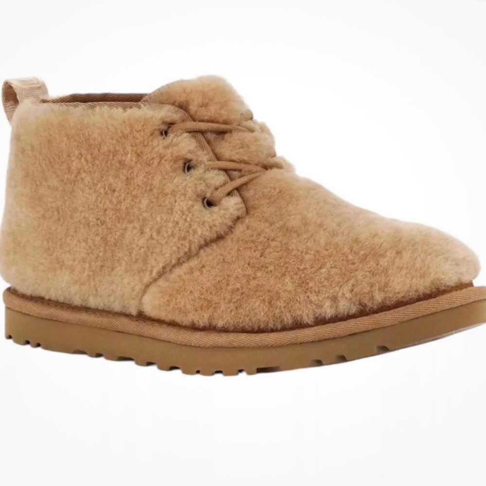UGG Neumel Shearling Ankle Boots sz 7 NIB Chestnut 🐨